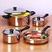 Kitchen & Housewares : 7 - Piece Stainless Steel Cookware Set