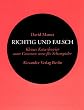 Richtig und Falsch: Kleiner Ketzerbrevier f�r Schauspieler