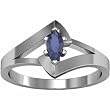 14K White Gold Iolite Ring