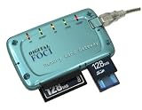Digital Foci Memory Card Gateway USB 2.0 Multi-Format Card Reader/Writer (Crystal Blue)