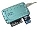 Digital Foci Memory Card Gateway USB 2.0 Multi-Format Card Reader/Writer (Crystal Blue)
