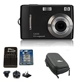 Ex-Pro Bundle HP CA350 Black Digital Camera (10.3 Megapixel, 3x Optical Zoom, 2.7 LCD, up to 3200 ISO, Smile Blink & Face Detection) with Ex-Pro Clam Case, Ex-Pro 2850mAh Batteries & Charger