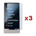 3 Pack of Premium Crystal Clear Screen LCD Protectors for Microsoft Zune HD 16 GB / 32 GB