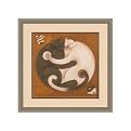 Yin Chi Yang Chats by Aline Gauthier - 25.5x25.5"