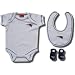 Officially licensed New England Patriots logo embroidered 3-piece ensemble for infants