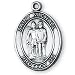 Sterling Silver St Michael Police Medal and 24-inch Chain
