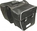 SACOCHE VELO DOUBLE RIGIDE IMPERMEABLE NOIRE MOBYLETTE VTT