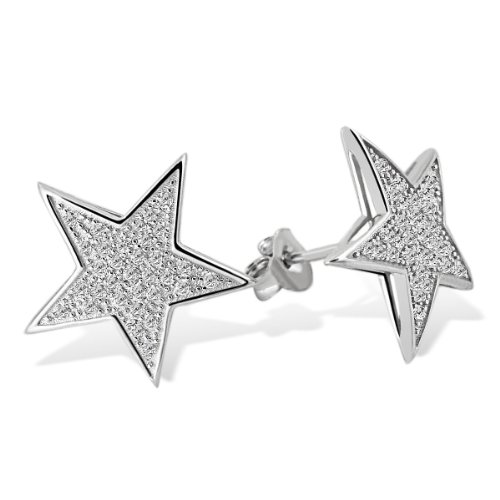 Goldmaid Damen-Ohrstecker Sterne PremiumShine 925 Sterlingsilber 62 klare Zirkonia Fo O548 Preisvergleich