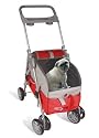 RED PET Dog Cat 3 IN 1 DELUXE PET STROLLER