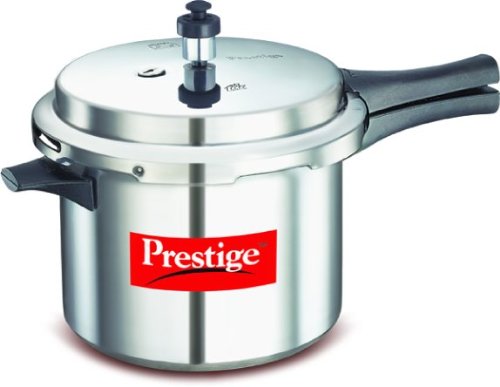 Prestige Popular Aluminium Pressure Cooker, 5 Liters