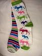 For Bare Feet Moose Mismatch Socks Medium