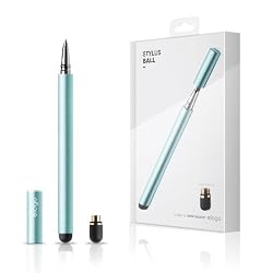 elago Stylus Ball for iPhone 5/4S/3GS, iPad and Galaxy -World First Replaceable Tip (Extra Rubber Tip included) - Coral Blue