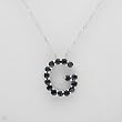 Necklace With 2.25ctw Genuine Sapphires Beautifully Designed in 925 Sterling silver Length 16in