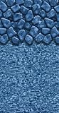 Ocean Blue Water Products 230812 8x12ft Boulder Pebble Overlap Liner