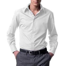 Russell Collection Men_S Long Sleeve Tencel Fitted Shirt