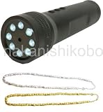 【小型カメラ】充電式懐中電灯フラッシュライト最新720ｐレンズＨＤ画質！LEDライト型カメラNIGHTHAWK(ナイトホーク)白色LED８灯【typeC】【中西工房ブランド】オリジナルネックレス付属