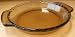 L'Ovenware 9 inch Deep Pie Dish Plate - 1 Quart - Oven and Microwave Safe - Amber color