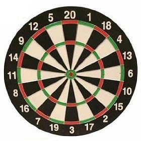 18" Official Size Dartboard & 6 Darts