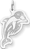 Sterling Silver NFL Miami Dolphins Logo Charm