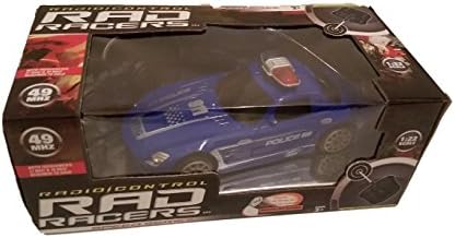 Rad Racers Radio Controlled Racing Car - 49 mhz Blue Police Car