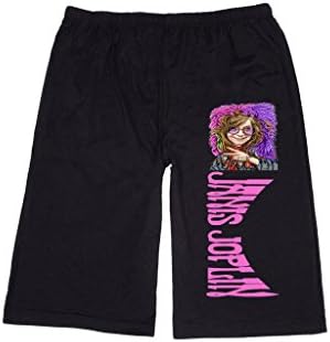 XJINGX Men's Janis Joplin Psychedelic Rock Lounge breeches Shorts Pants M Black