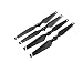 sea jump accessories 4PCS propeller foldable Pro- propeller 8330F- propeller Black quick release folding propeller accessories for DJI Mavic