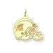 14K Carolina Panthers Medium Helmet Charm