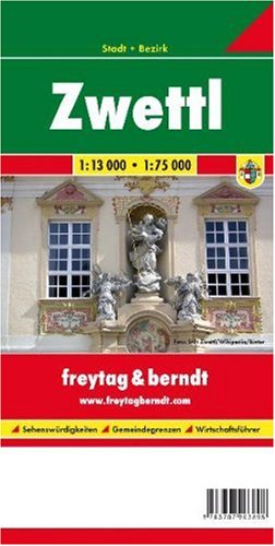 Freytag-Berndt und ARTARIA Zwettl: 1:13000 - 1:75000. Stadt + Bezirk