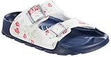 BIRKIS Haiti Womens Synthetic-Sandals Birko-Flor, Smell of Flowers White, Size 43 EU with a narrow insole