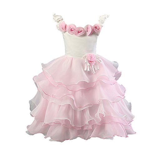 Collager Kid Baby Girl's Tulle Bowknot Sleeveless Party Princess Dress