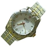 Best sale price for Men's Wenger Swiss Army Two–Tone Envoy White Dial Watch. Free Shipping.