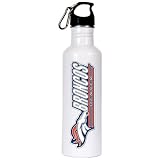 Denver Broncos NFL 26oz White Stainless Steel Water Bottle