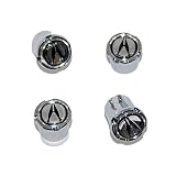 Acura Valve Stem Caps Black