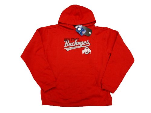 Ohio State Buckeyes NCAA Red Slant Logo Youth Hoodie Jacket