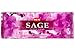Sage - Box of Six 20 Stick Hex Tubes - HEM Incense Hand Rolled In India