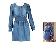 Cocktail Summer Cotton/Denim Long Sleeves Club Dress/Prom Dress/Wedding Dress 
