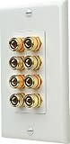 Niles 5W-8D Decora Faceplate - Wall plate - white