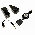 ZipLinq Ultimate Blackberry Charge and Sync Kit for Tour, Storm, Palm Pre, Dare (Black)