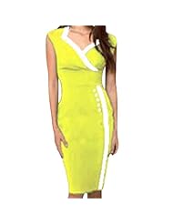 Sexy V-neck Sheath Sleeveless General Print Wrap Belted Bodycon Dress 