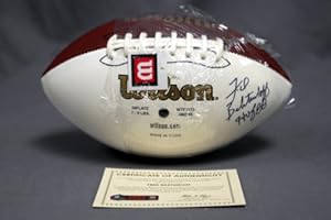 Fred Biletnikoff Signed Official Wilson Football Raiders Pro Football HOF COA