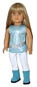Hannah Montana-Style Outfit (Top, Pants, Belt). Fits American Girl Doll and Others