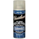 Rust-Oleum Varathane 250281 Outdoor Spar Urethane Crystal Clear Water Based Spray, Satin Finish