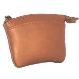 David King Co 439T Zip Coin Purse- Tan