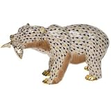 Grizzly Bear Figurine in Mosaic Fishnet – Bear Collection by Herend