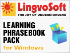 LingvoSoft Learning PhraseBook Pack software for Windows