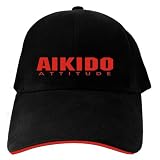 CAPS BLACK EMBROIDERY  AIKIDO ATTITUDE 