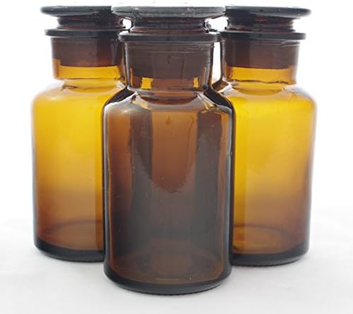 250ml Wide Mouth Amber Glass Reagent Bottle (Pack of 36)