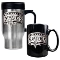NIB San Antonio Spurs NBA Steel Coffee Travel Mugs