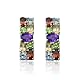 Sterling Silver Multi-Gemstone Post Earrings