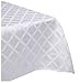 Lenox Laurel Leaf 70-by-104-Inch Oblong / Rectangle Tablecloth, White